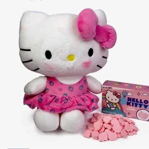 Hello Kitty Plush Toy with candy AND  30ct Candy Filled Egg Bag